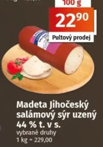 Madeta jihočeský salámový sýr uzený