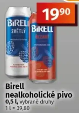 COOP TIP Birell nealkoholické pivo nabídka