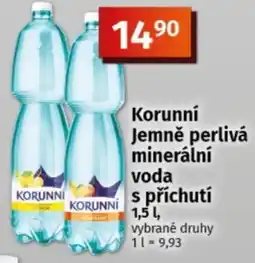 COOP TIP Korunní jemně perlivá minerální voda s příchutí nabídka