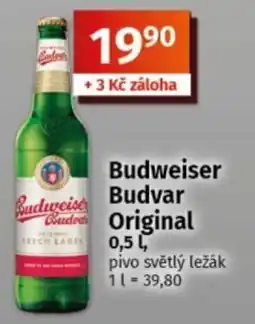 COOP TIP Budweiser Budvar Original nabídka