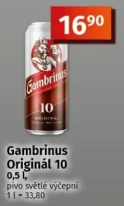 COOP TIP Gambrinus Originál 10 nabídka
