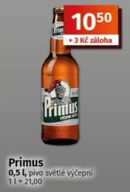COOP TIP Primus pivo světlé výčepní nabídka