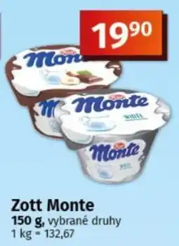 COOP TIP Zott Monte nabídka