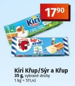 COOP TIP Kiri Křup/Sýr a Křup nabídka