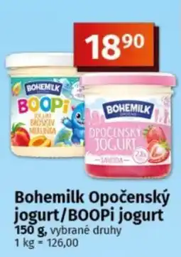 COOP TIP Bohemilk Opočenský jogurt/BOOPi jogurt nabídka