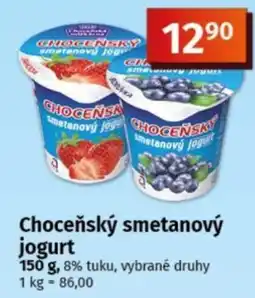 COOP TIP Choceňský smetanový jogurt nabídka