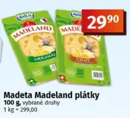 COOP TIP Madeta Madeland plátky nabídka