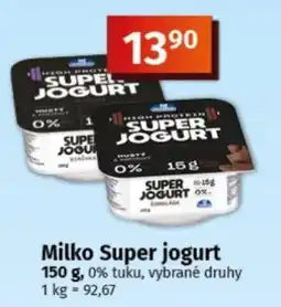 COOP TIP Milko super jogurt nabídka