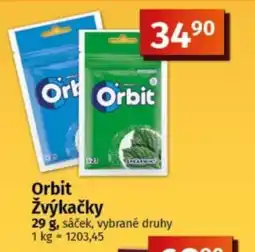 COOP TIP Orbit Žvýkačky nabídka