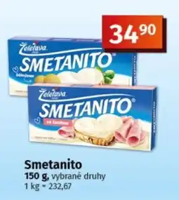 COOP TIP Zeleťava smetanito nabídka