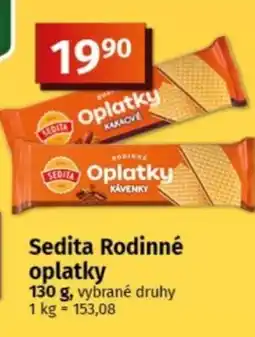 COOP TIP Sedita Rodinné oplatky nabídka