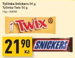Žabka Twix Snickers nabídka