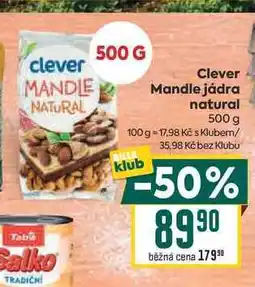 Billa Clever Mandle jádra natural nabídka