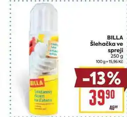 Billa BILLA Šlehačka ve spreji nabídka