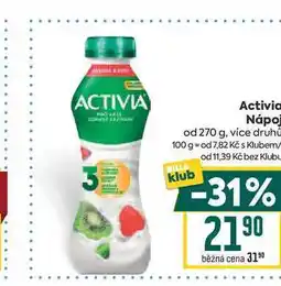Billa Activia Nápoj od nabídka