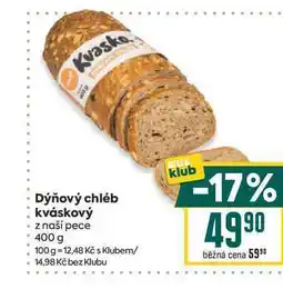Billa Kvasko Dýňový chléb kváskový z naší pece nabídka