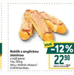 Billa Rohlík s anglickou slaninou z naší pece 1ks nabídka