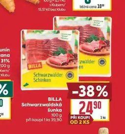 Billa BILLA Schwarzwaldská šunka nabídka
