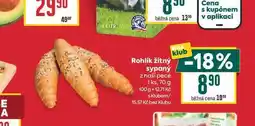 Billa Rohlík žitný sypaný z naší pece 1 ks nabídka