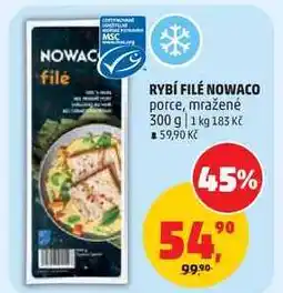 Penny Market RYBÍ FILÉ NOWACO porce, mražené nabídka