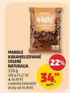Penny Market MANDLE KARAMELIZOVANÉ SOLENÉ NATURALIA nabídka