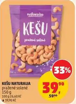 Penny Market KEŠU NATURALIA pražené solené nabídka