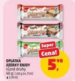 Penny Market OPLATKA JIZERKY ENJOY různé druhy nabídka