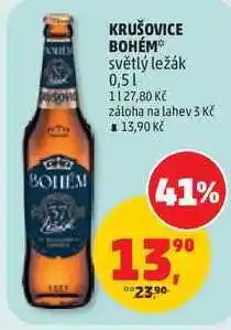 Penny Market KRUŠOVICE BOHÉM světlý ležák nabídka