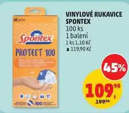 Penny Market VINYLOVÉ RUKAVICE SPONTEX, 100 ks nabídka