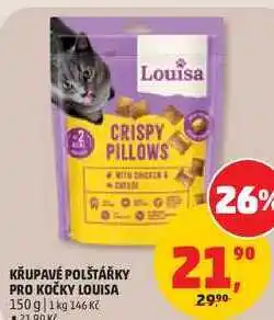 Penny Market KŘUPAVÉ POLŠTÁŘKY PRO KOČKY LOUISA nabídka