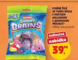 Penny Market PLNĚNÉ ŽELÉ VE TVARU KOULE S MOTIVEM HALLOWEEN S JAHODOVOU PŘÍCHUTÍ nabídka