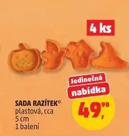 Penny Market SADA RAZÍTEK plastová, cca 5 cm, 1 balení nabídka