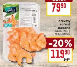Billa Krevety vařené loupané nabídka