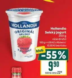 Billa Hollandia Selský jogurt nabídka