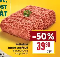 Billa Mělněné maso vepřové nabídka