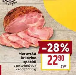 Billa Moravská krkovice speciál nabídka