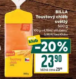 Billa BILLA Toustový chléb světlý nabídka