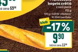 Billa Francouzská bageta světlá nabídka
