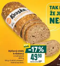 Billa Dýňový chléb kváskový nabídka