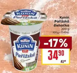 Billa KUNÍN Pařížská šlehačka nabídka