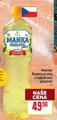 Billa Manka Řepkový olej, s máslovou příchutí nabídka