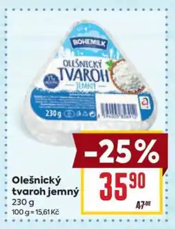 Billa Olešnický tvaroh jemný nabídka