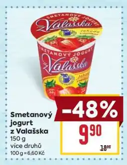 Billa Smetanový jogurt z Valašska nabídka