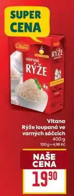 Billa Vitana Rýže loupaná ve varných sáčcích nabídka