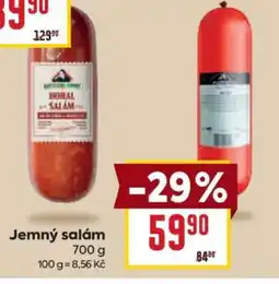 Billa Jemný salám nabídka