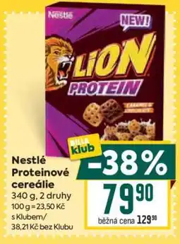 Billa Nestlé Proteinové cereálie nabídka
