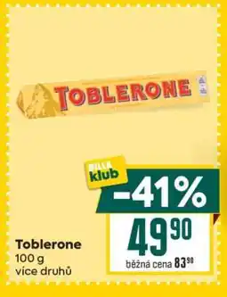 Billa Toblerone nabídka