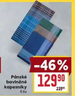 Billa Pánské bavlněné kapesníky nabídka