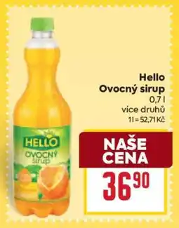 Billa Hello Ovocný sirup nabídka