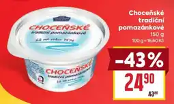 Billa Choceňské tradiční pomazánkové nabídka